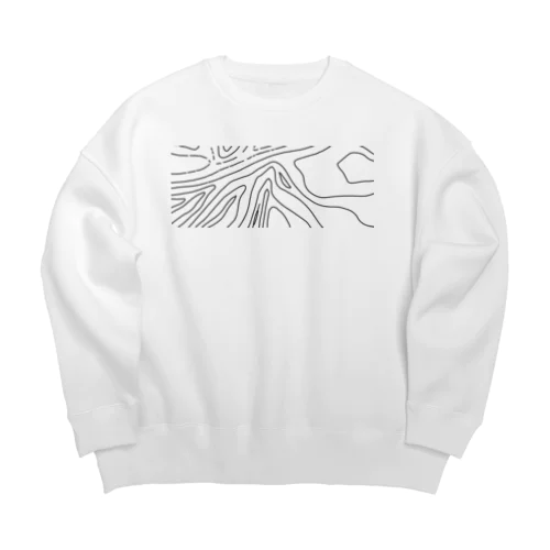 yuragi スウェット Big Crew Neck Sweatshirt