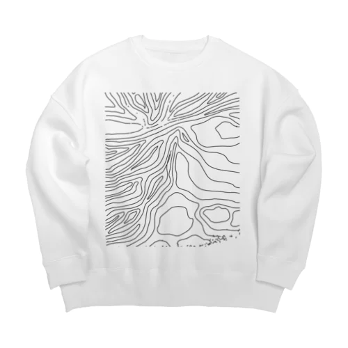 yuragi Big Crew Neck Sweatshirt