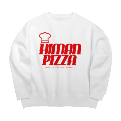 HIMANPIZZA Big Crew Neck Sweatshirt