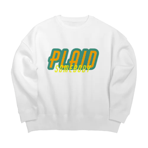 PLAID_m Big Crew Neck Sweatshirt