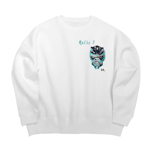 Relic 7　二角鬼スカル Big Crew Neck Sweatshirt