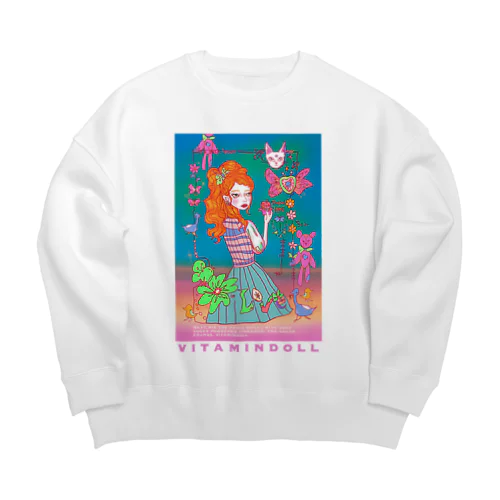 chemical pool💗 Big Crew Neck Sweatshirt