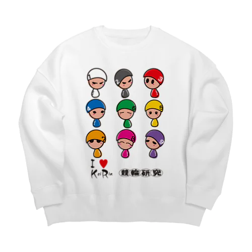 競輪研究公式アイテムです。 Big Crew Neck Sweatshirt