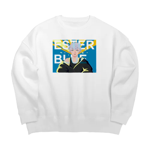 ESTER BLLUE  Big Crew Neck Sweatshirt