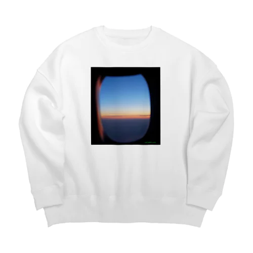 飛行機の窓 Big Crew Neck Sweatshirt