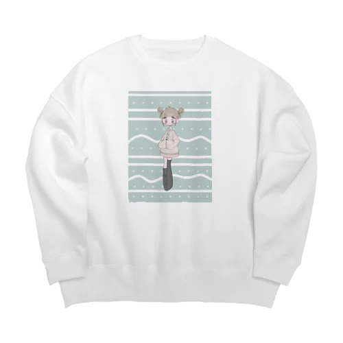 じさつおだんごちゃん Big Crew Neck Sweatshirt