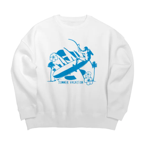 LONG BORDER Big Crew Neck Sweatshirt