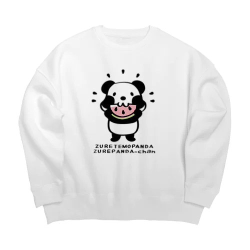 パンダ！ズレてもぱんだズレぱんだちゃんnew Big Crew Neck Sweatshirt