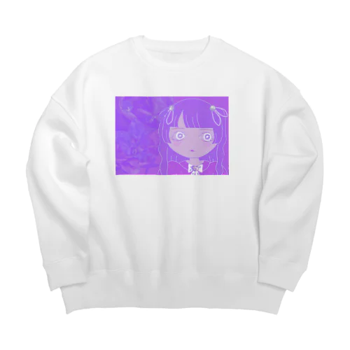 Portrait No.xxx  BLUEBERRY Big Crew Neck Sweatshirt