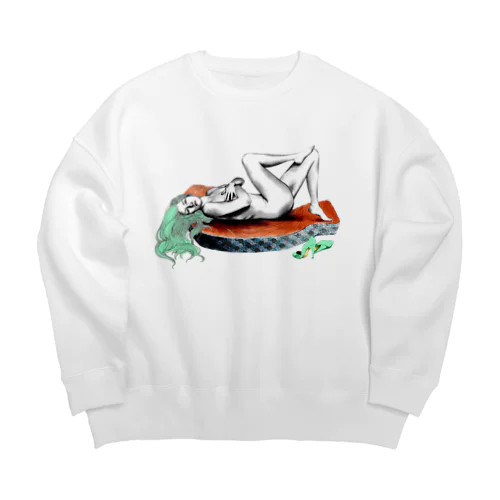 鮭 Big Crew Neck Sweatshirt