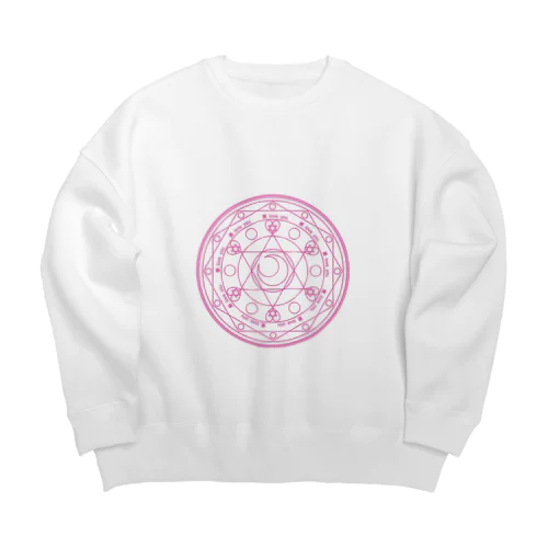 魔法陣〜ピンク〜 Big Crew Neck Sweatshirt