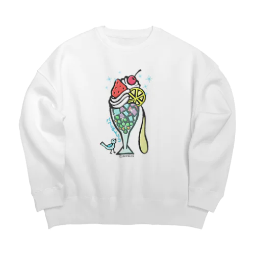 パフェのトリコ Big Crew Neck Sweatshirt