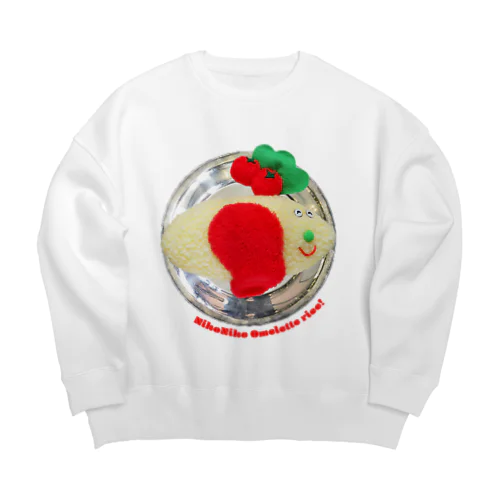 にこにこオムライス Big Crew Neck Sweatshirt