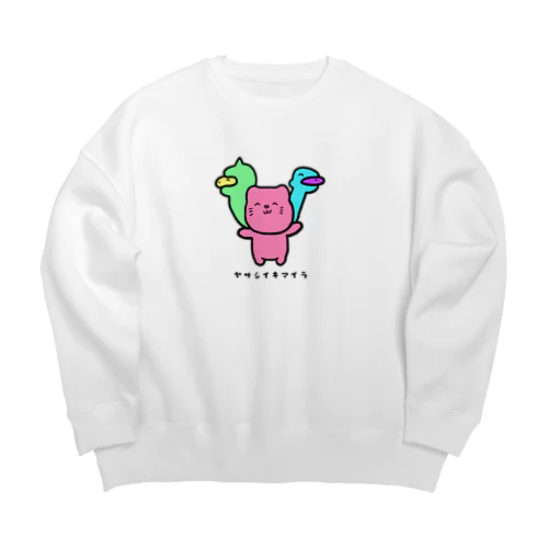 ヤサシイキマイラ Big Crew Neck Sweatshirt