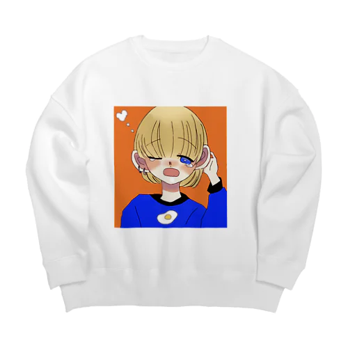 ねむそうなこ。 Big Crew Neck Sweatshirt