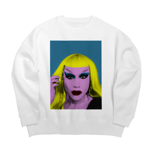 drag queen Big Crew Neck Sweatshirt