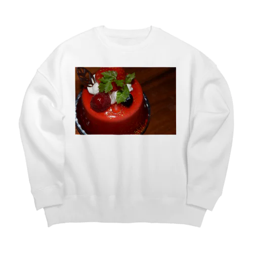 きのう食べたケーキ Big Crew Neck Sweatshirt