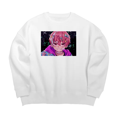 可愛いは正義 Big Crew Neck Sweatshirt