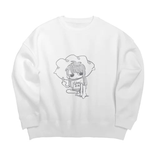 餃子女スウェット Big Crew Neck Sweatshirt