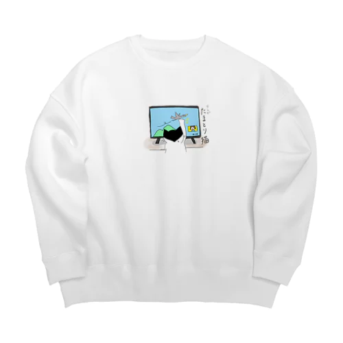 テレビたまとり猫 Big Crew Neck Sweatshirt