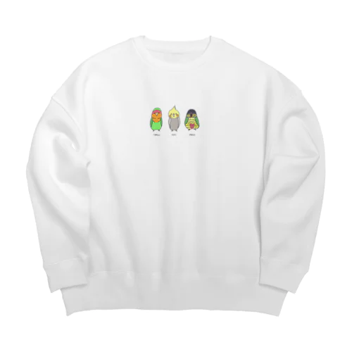 名前入りver よもぽぽぴぃカラー版 Big Crew Neck Sweatshirt