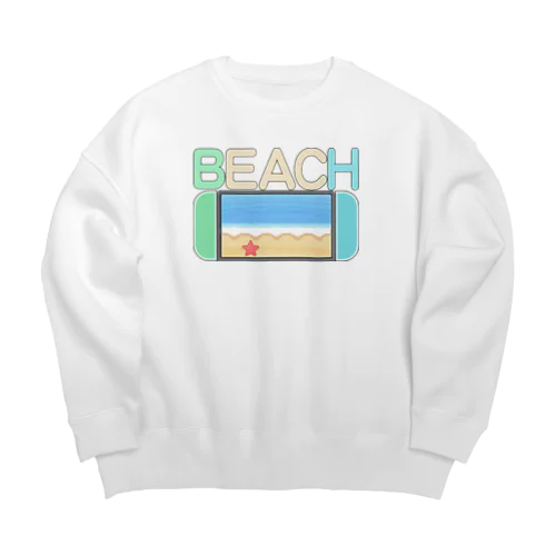 あつ森BEACH Big Crew Neck Sweatshirt