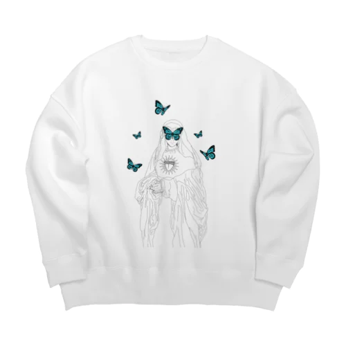 Butterfly Nun Big Crew Neck Sweatshirt