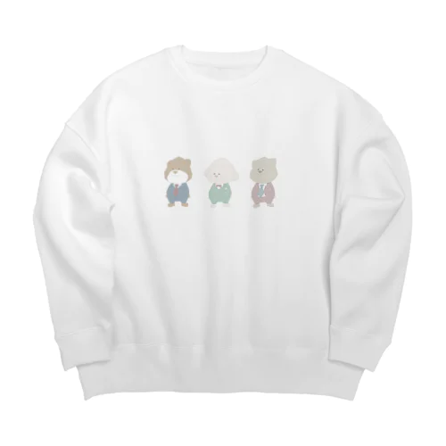 仲良しトリオ Big Crew Neck Sweatshirt