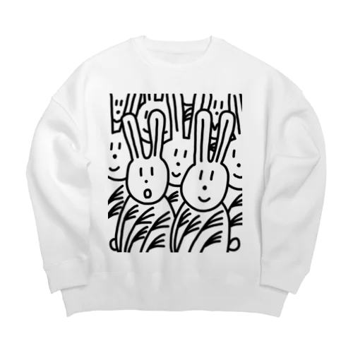 月が、綺麗ですね。（原画） Big Crew Neck Sweatshirt