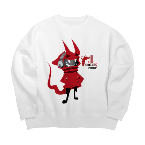 EVIL SKATERS3 Big Crew Neck Sweatshirt