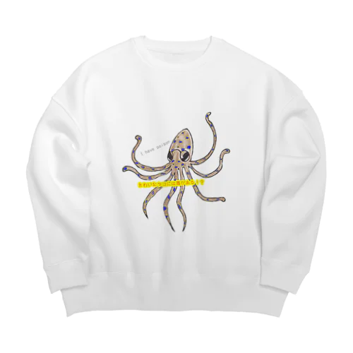 ヒョウモンダコ Big Crew Neck Sweatshirt