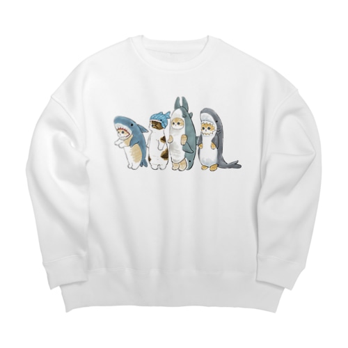 サメ図鑑 Big Crew Neck Sweatshirt