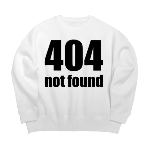 404 not found（黒） ビッグシルエットスウェット