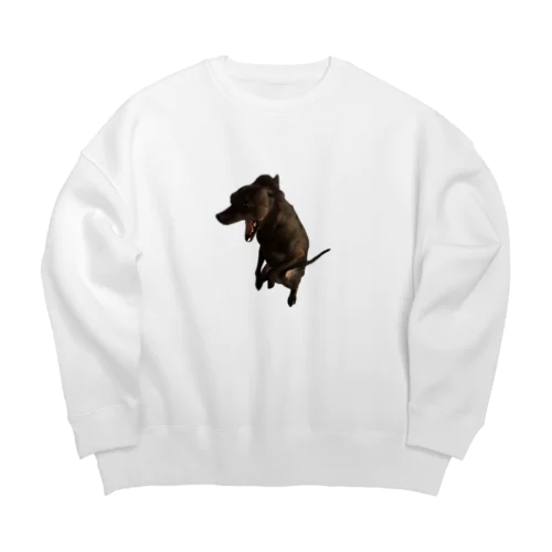 実家の犬 Big Crew Neck Sweatshirt