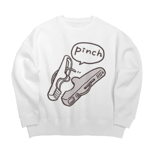 壊れたピンチ Big Crew Neck Sweatshirt