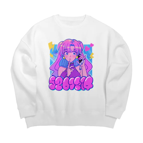 あいしてるちゃん Big Crew Neck Sweatshirt