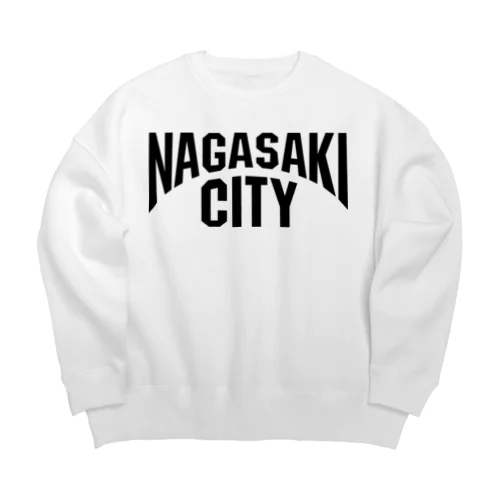 長崎　NAGASAKI　ナガサキシティ Big Crew Neck Sweatshirt