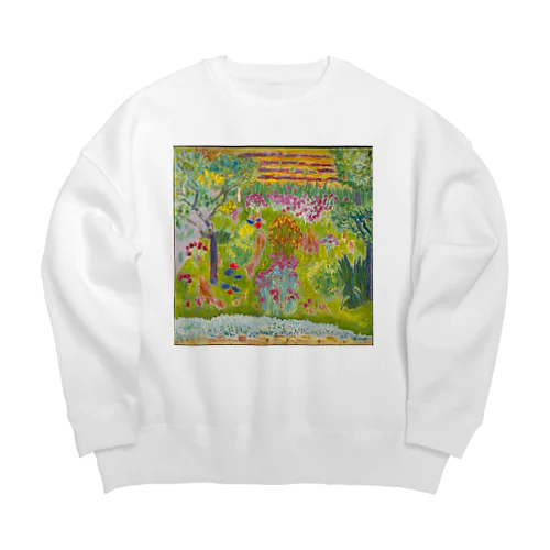 【世界の名画】ボナール『 Garden』 Big Crew Neck Sweatshirt