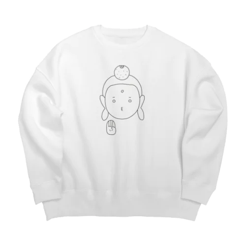 みかんぶつぞう/親子でおそろい Big Crew Neck Sweatshirt