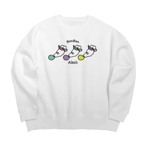 風船ガムをふくらますアレクシス Big Crew Neck Sweatshirt