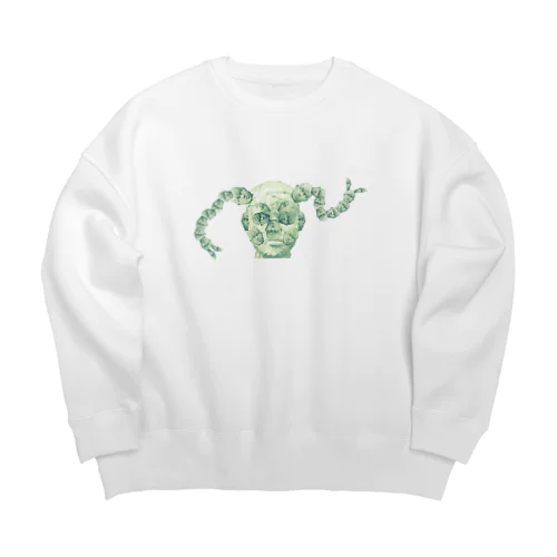 オサゲ神 Big Crew Neck Sweatshirt