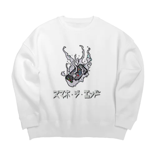 【期間限定】100体キャラクター001／from kashitami（kasumi） Big Crew Neck Sweatshirt