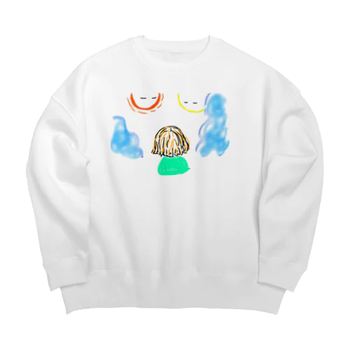 惑星girl Big Crew Neck Sweatshirt