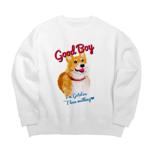 コーギーのごてつくん Big Crew Neck Sweatshirt