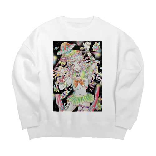 医療大麻ラジオ×乙女椿　コラボ Big Crew Neck Sweatshirt