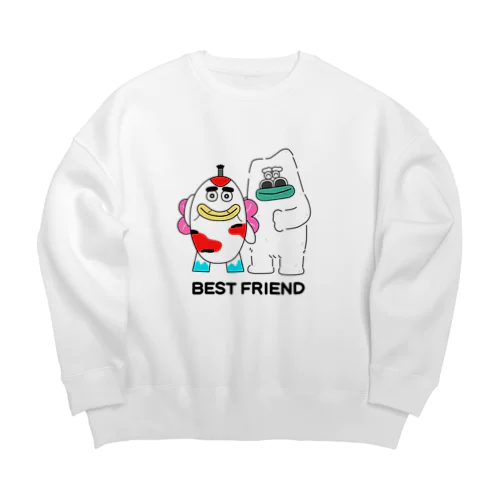 BEST FRIEND Big Crew Neck Sweatshirt