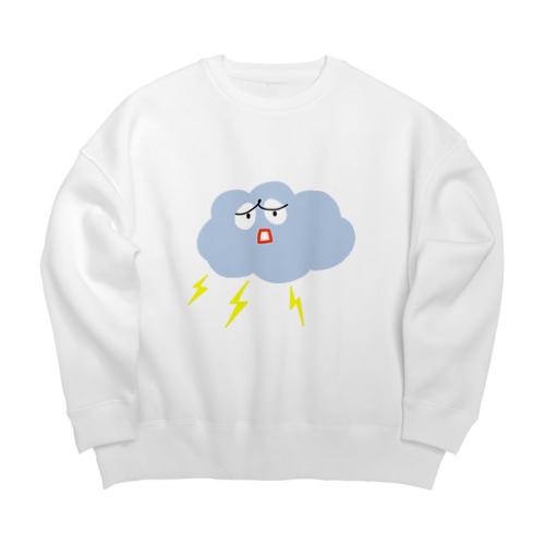かみなり雲くん Big Crew Neck Sweatshirt