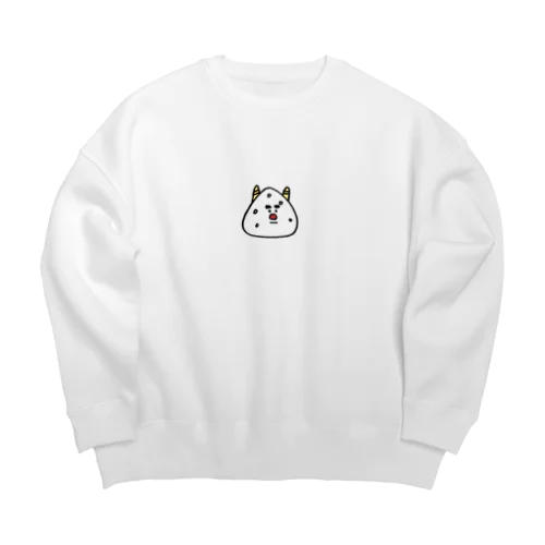 鬼おにぎり Big Crew Neck Sweatshirt