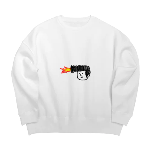 つっぱりーぜんと Big Crew Neck Sweatshirt