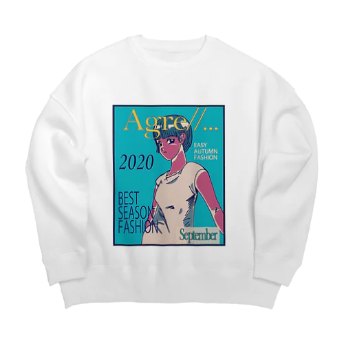 Agre...//9月号 Big Crew Neck Sweatshirt